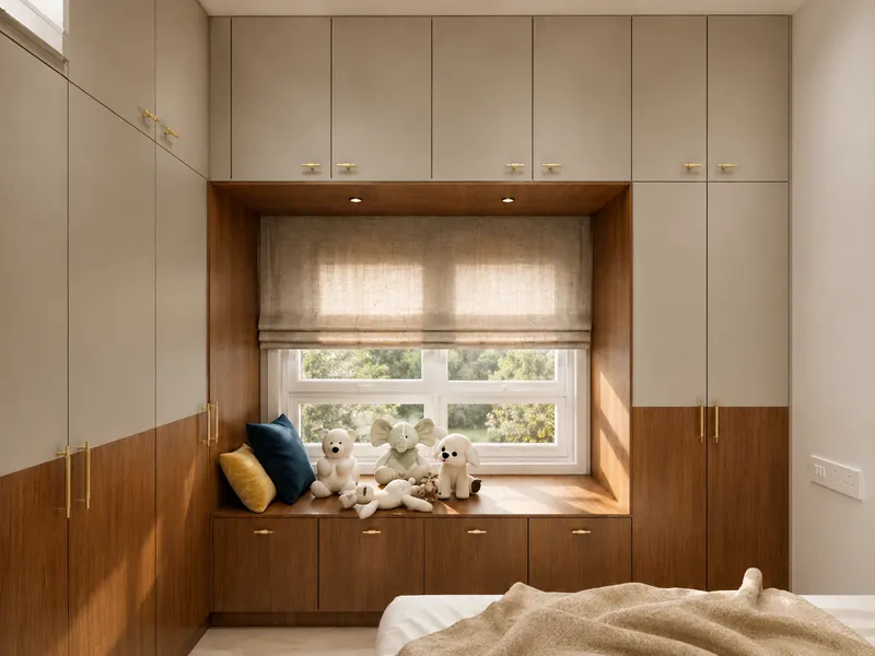 Bedroom 2 — 1 BHK Flat Interiors