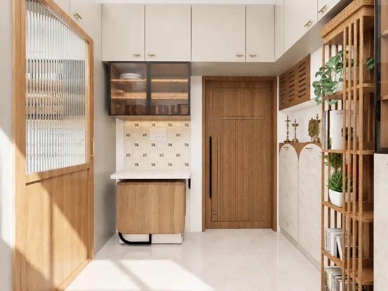 Dining — Day — 1 BHK Flat Interiors