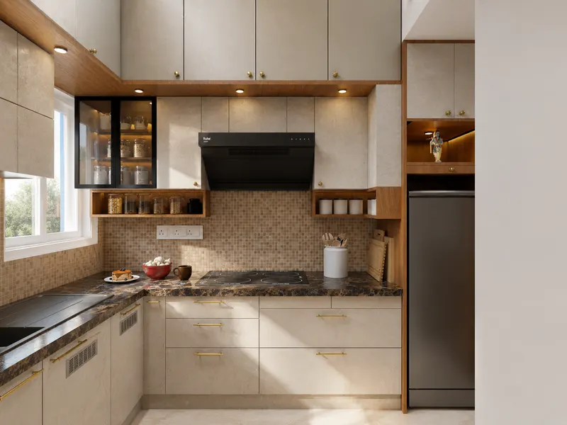 Kitchen 1 — 1 BHK Flat Interiors