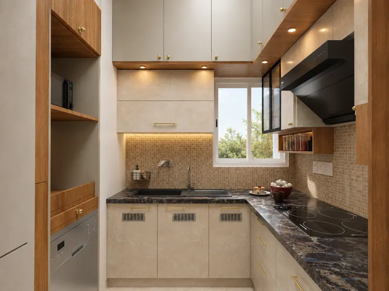 Kitchen 2 — 1 BHK Flat Interiors