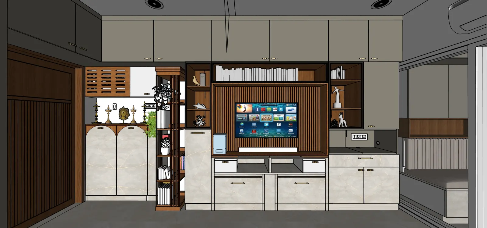 1 BHK Flat Interiors — Residential interior design in Chennai